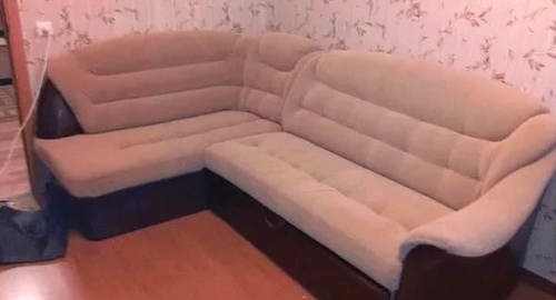 Перетяжка углового дивана. Хорошёво